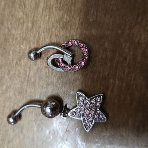 Belly rings set of 2
